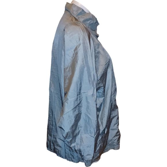 Tudor Court Lined Windbreaker Jacket SeaFoam Blue Women Size 4X - Picture 4 of 8